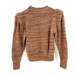 Madewell  Crewneck Space-Dyed Prentiss Pullover Puff Sleeve Wool Blend Sweater Photo 6