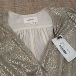 Ba&sh NEW  Caitlin Lady Top Gold Blouse M Photo 5