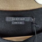 Vertigo NWT  Knee Length Sweater Cape Dress Cotton Lambswool Blend Size Small Photo 3