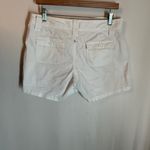 prAna  Womens Cargo Shorts Ivory Lightly Ribbed Sz 8, 4.5” Inseam EUC Photo 5