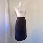 Vintage Y2K Casual Corner Chocolate Brown Corduroy Knee Length Pencil Skirt Size 8 Photo 4