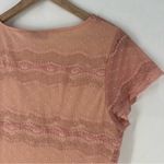 The Limited  VINTAGE Blush Pink Lace V-Neck Cap Sleeve Blouse Y2K‎ Fairy Size L Photo 9