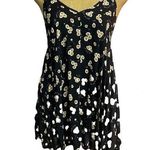 Brandy Melville black floral print tank top/tunic/mini dress Photo 0