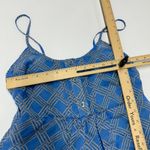 Milly Bergdorf Goodman Tank Top Womens 0 Blue Diamond Print Silk‎ Vintage Photo 4