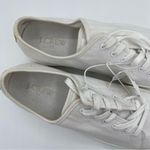 J.Crew  Platform Canvas Sneakers with Stripe White‎ Ribbon Style BN868 Size 8.5 Photo 2