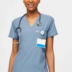 FIGS  sz L Cool Blue Bellery jacket  Photo 1