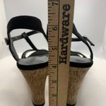 Charles by Charles David  4" Cork Wedge Black Sandal Photo 4