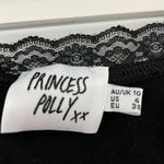 Princess Polly Vintage Tie Up Top Black Photo 5