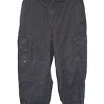 Liz Claiborne Vintage Y2K  Black Cargo Tactical Grunge Gorpcore Cotton Pants 12 Photo 0