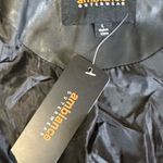 Ambiance women’s 100% Faux Leather Moto Cropped Jacket Size L Biker Modern Chic Black Size L Photo 6