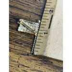 Vintage Patriotic‎ Faux RHINESTONE USA Flag Pin Gold Photo 5