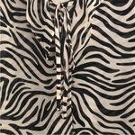 Victoria's Secret Zebra Print Blouse Medium Sheer Coverup Sleepwear Medium Photo 5