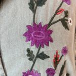 Denim Look Embroidered Button Down Dress Photo 3