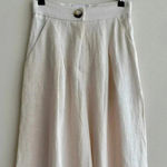 Anthropologie RUMER Luella Pants, Linen Pants, Cream/Tan, Size XXS Photo 12