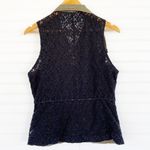 Charlotte Russe Green denim vest Lace back Size Medium Photo 1