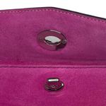 Coach Vintage 90ās: ā Suede Turnlock Wristlet Bag ā Magenta + Silver Hardware ā Photo 9