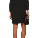 Theory Patrinelle Lace-Up Merino Wool Blend Black Sweater Dress Size M Photo 2