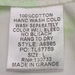 Umgee Tie Dye Crop Top Ruffle Straps Green White Size LARGE New NWT Photo 5