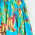 Farm Rio  Banana Sky Blouse Size XS NWT Tie Neck Swiss Dot Cotton Balloon Sleeve Photo 5