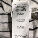 Karen Kane T- Shirt V Neck Hi Low Hem Drop Shoulder Puff Sleeve Stripe M NWT Photo 2