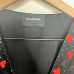 The Kooples So In Love Printed Lace-Up Peplum Top Heart Womens Size 2 Small Photo 14