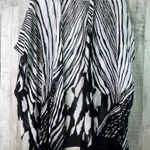 Caroline Rose One Size Safari Short Sleeve Cardigan Overpiece Lagenlook Top Black Photo 0