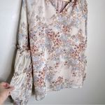 VICI  Pink Floral Long Sleeve Sheer Blouse Size Small Photo 6