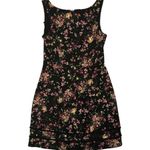 Kensie Women's Black Floral Print Sleeveless A-Line Dress Size 12 Photo 3