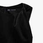 ZARA Dress Little Black Mini Cut Out Photo 6