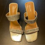 Abound NWOT  Slip-on Sandals - Women 9.5 - Silver Metallic Photo 5