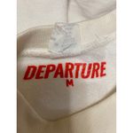 Departure Aperitivo Cream Long Sleeve Crew Neck Pullover Sweatshirt Top Size M Green Size M Photo 2