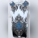 Maggy London  Women’s Avant Garde Patterned Midi Dress Photo 4