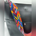 Bromen Vegan Leather Hobo Shoulder Crossbody Handbag Black Photo 7