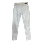 American Eagle  Outfitters White Skinny Distressed Jeans Size 0 waist 25 Photo 1