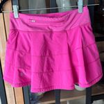 Lululemon  Pace Rival Mid Rise Skirt tennis skort shorts Sonic Pink workout Photo 3