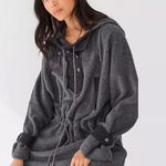 We The Free Free People  Sadie Surplus Knit Oversized Jacket Sweatshirt Small Photo 0