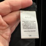 ALC Frank ALC Ruby Black Pleated One Shoulder Dress Sz 14 NEW Photo 10