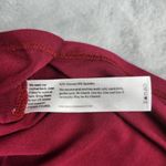 Eileen Fisher  Mock Neck Single Slit Tunic Dress Top Blouse Maroon Size L Large Photo 7