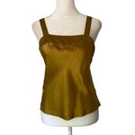 Victoria's Secret  gold silk sleeveless tank top size P Photo 1