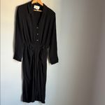 Ba&sh Robe Uria Ruched A-Line Midi-Shirtdress 6 Photo 1