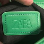 ZARA  Green Quilted Crossbody Bag with Gold Chain Photo 1