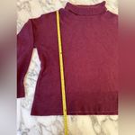 Treasure & Bond NWT  Women's Burgundy Knit Turtleneck Sweater Size L Photo 4