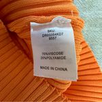 Meshki  Women’s Morgan Halter Knit Maxi Dress Size Small In Tangerine NEW Photo 5