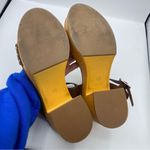 MIA  Nira Sabrinda Faux Leather Y2K Chunky Heel Cognac Sandal Size 9.5 Photo 3