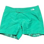 The North Face  Woman's Reversible Green Casual Athletic Shorts Size 4 Photo 2