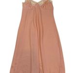 Vintage Rosalie Peach Lace Trim Slip Dress Size Medium Pink Photo 0