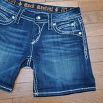 Rock Revival LUNA MID RISE STRETCHY DENIM SHORTS WEAR CUFFED OR DOWN Photo 6