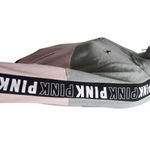 PINK - Victoria's Secret Victoria's Secret PINK‎ Half-Zip Color Block Sweatshirt Dog Logo Pullover M Photo 2