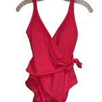 Tommy Bahama NWT Wrap Tie Front One-Piece Swimsuit 4, CORAL COAST Photo 4