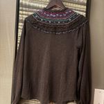 Free People Crochet Embroidered Oversized Blouse XS Boho Western Photo 7